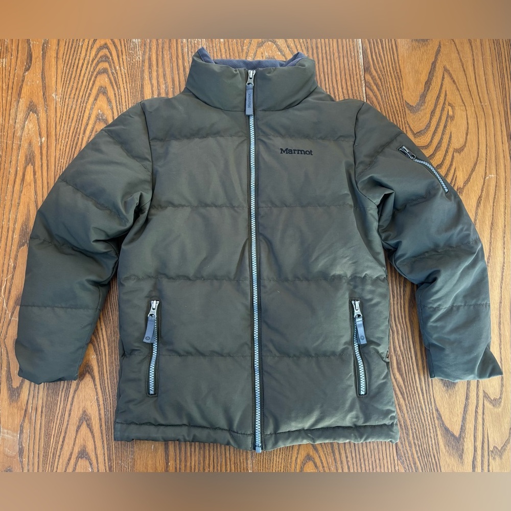 Boys Marmot Olive 700 Fill Down Jacket